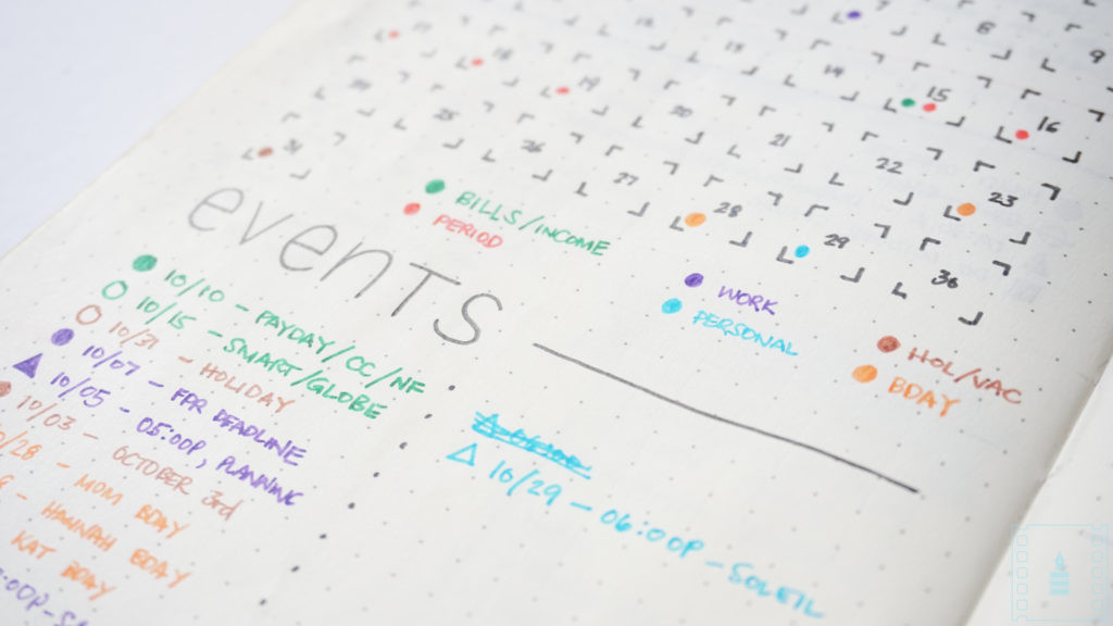 Your calendar doesn't have to look like this. I was merely inspired by her design that I just kept on using it.